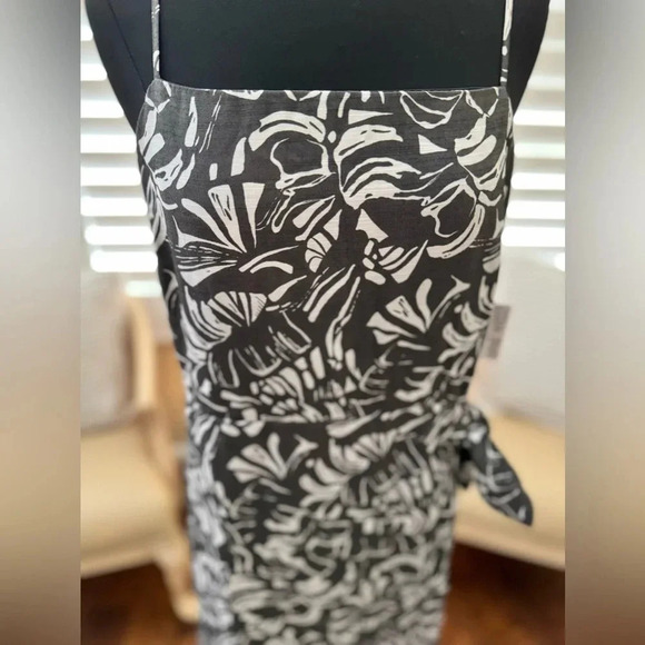 NWT | Nine West | Side-Tie Faux Wrap Mini Dress - Size L - Picture 3 of 6